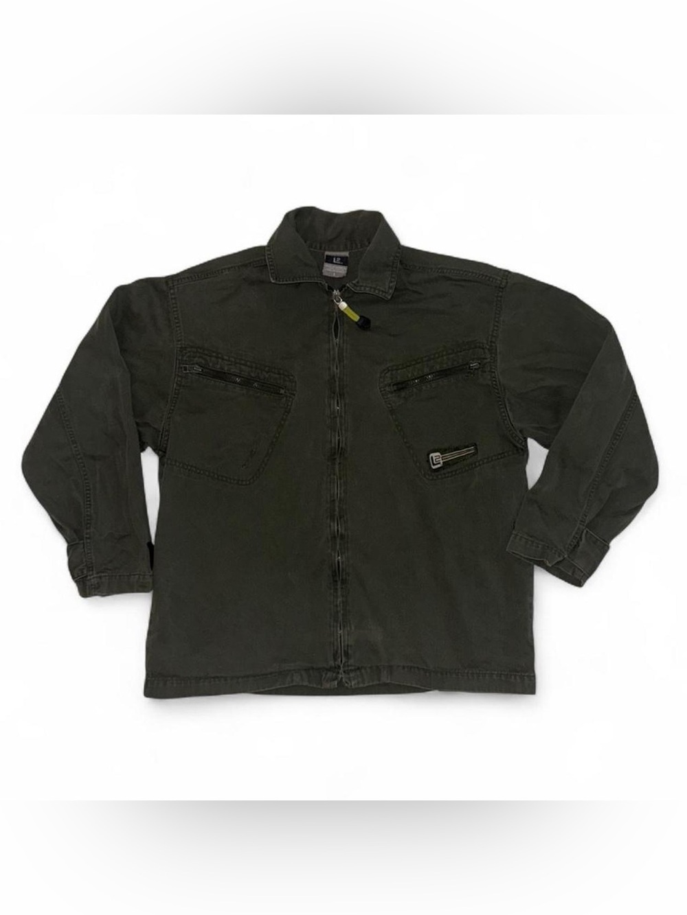 Vintage 1990s Levi Strauss L2 Army Green Bomber Jacket Size L